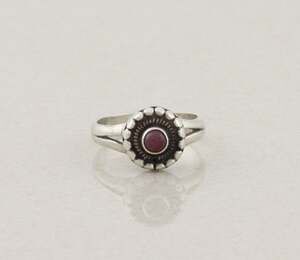 Sterling Silver Carnelian Ring Size 6 1/2 Woman Teen Child